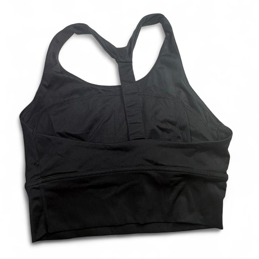 Ododos black nylon & spandex sports bra - Picture 2 of 3